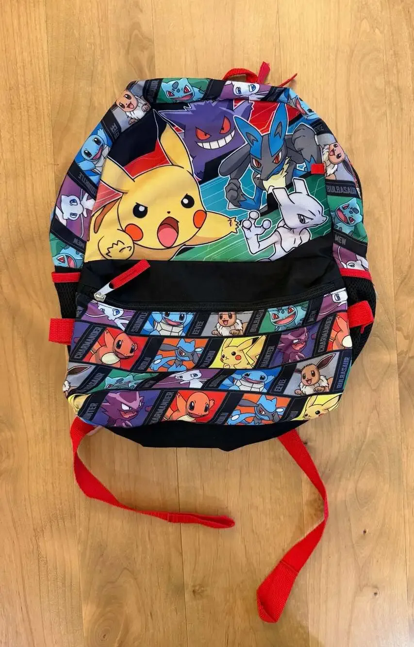 Bioworld Pokemon Character All-Over Print Kids 16-Inch Backpack